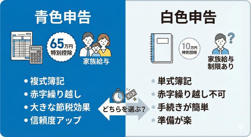 青色申告と白色申告の違い